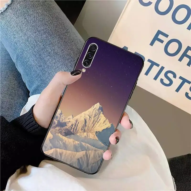 

Colorful beautiful snow mountain Phone Case For Samsung galaxy S 9 10 20 A 10 21 30 31 40 50 51 71 s note 20 j 4 2018 plus