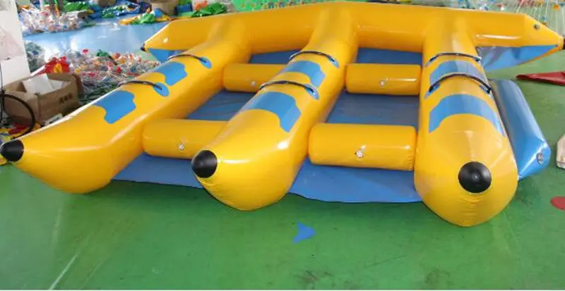 

Inflatable Fly Fish Boat for 6 Persons Slide Sled Banana Boat Water Game Brand new