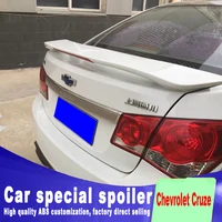 New design 2009 to 2018 for Chevrolet Cruze spoiler red brake light stable punching install ABS material by primer or any paint