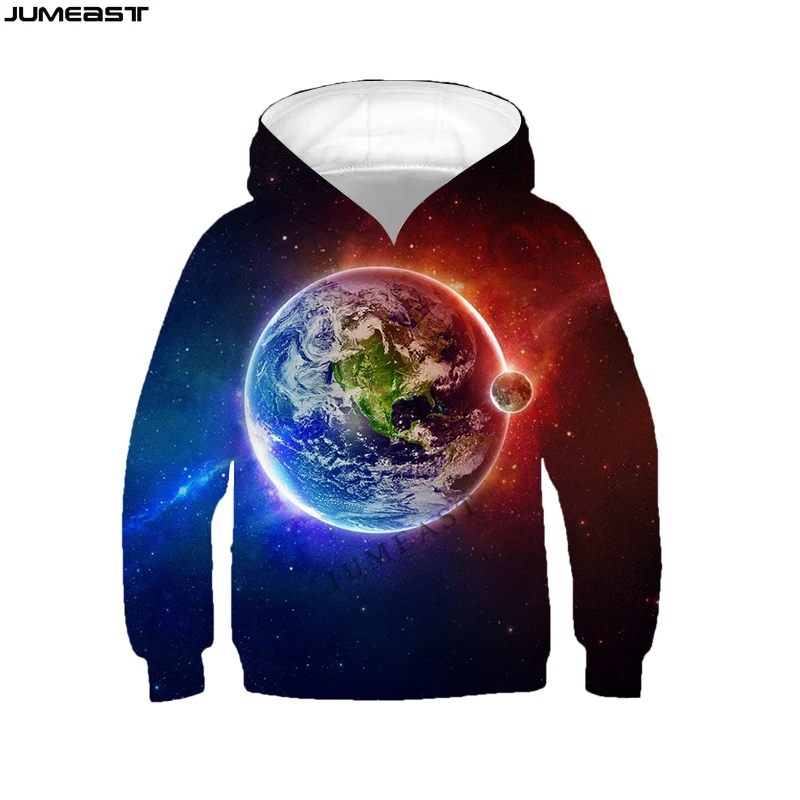 

Jumeast Men Women Children Sweatshirt Starry Sky Planet Universe Night View Kids Long Sleeve Cap Hoody Sport Pullover Hoodies