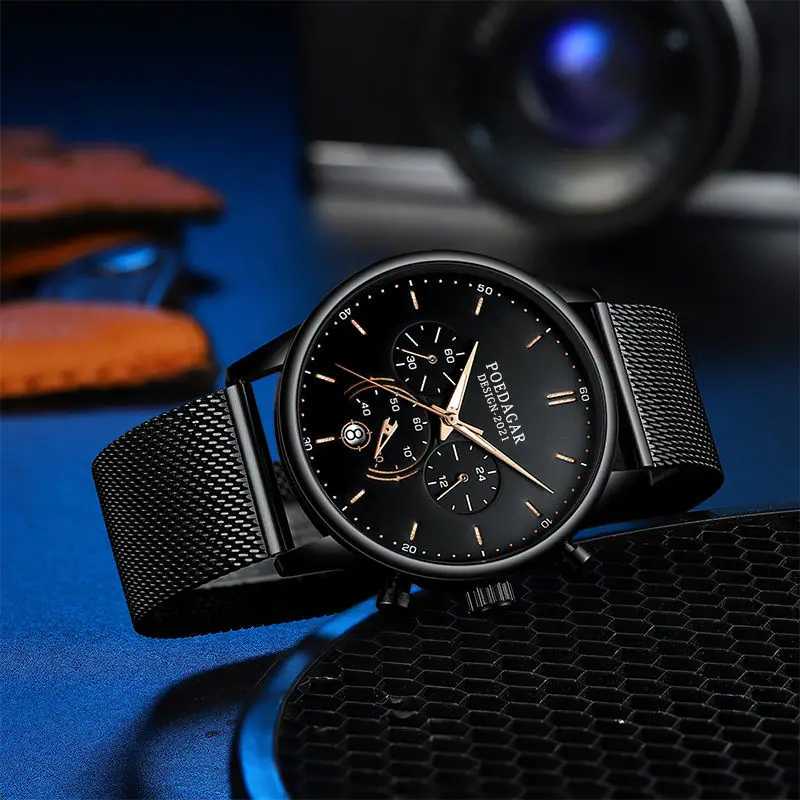 

2021 New Bordeggplant Swiss Certified Original Authentic Waterproof Luminous Automatic Men's Watch Student Minimalist