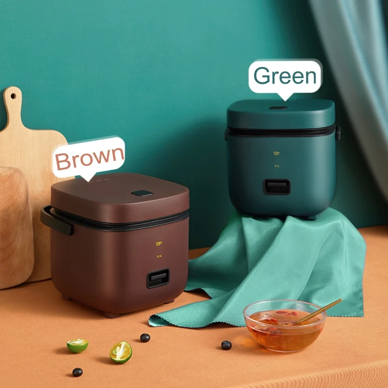 

220V 1.2L Cute Mini Rice Cooker Small 1-2 Person Rice Cooker Household Single Kitchen Small Household Appliances WIth Handle