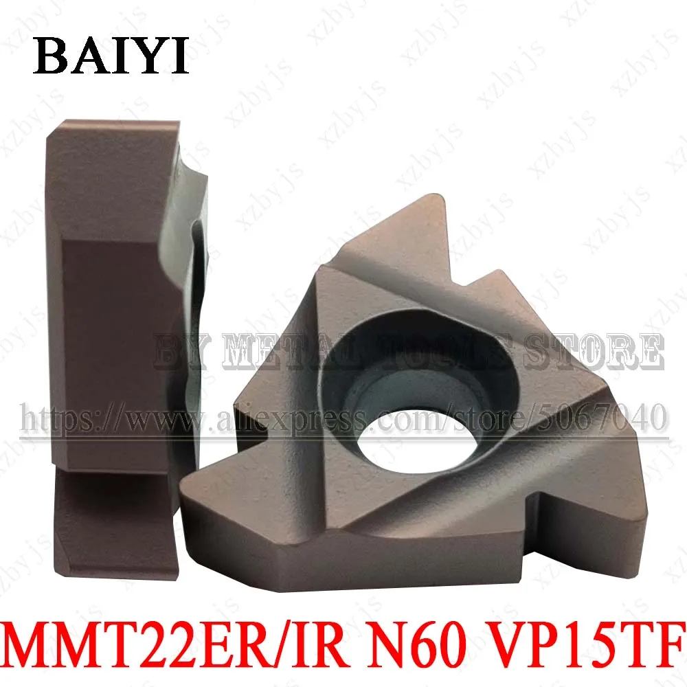 10 шт. MMT22IR/ER N60 VP15TF режущая карбидная Резьбовая вставка MMT 22ER/IR CNC стандартные