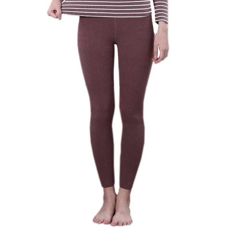 

Ladies non-marking fever German velvet thermal trousers one-piece double-sided brushed high-waisted belly base