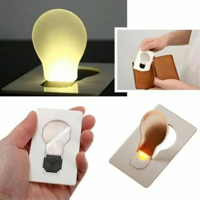 

Fashion Foldable Led Pocket Lamp New Portable Pocket Wallet Mini Children Home Lamps Ultra-Thin Card Light Decor Led Cute H9P1