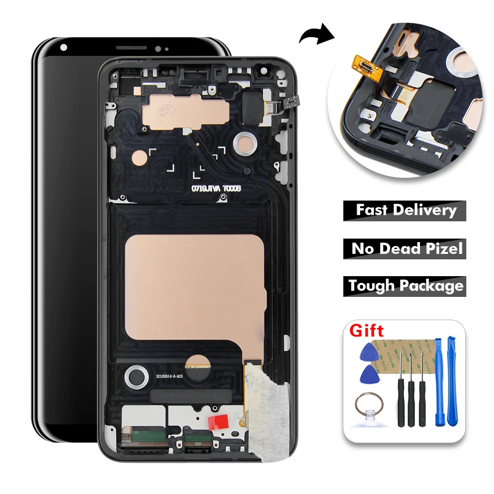 Для LG V30 H930 US998 H931 H932 H933 VS996 LS998U ЖК дисплей Дисплей с кодирующий преобразователь