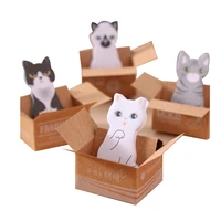 korean stationery carton cat mini cute memo pads kawaii stationery message stickers sticky notes office accessories