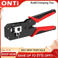 onti rj45 crimping tool ethernet network lan cable crimper cutter stripper plier modular 8p rj45 and 6p rj12 rj11
