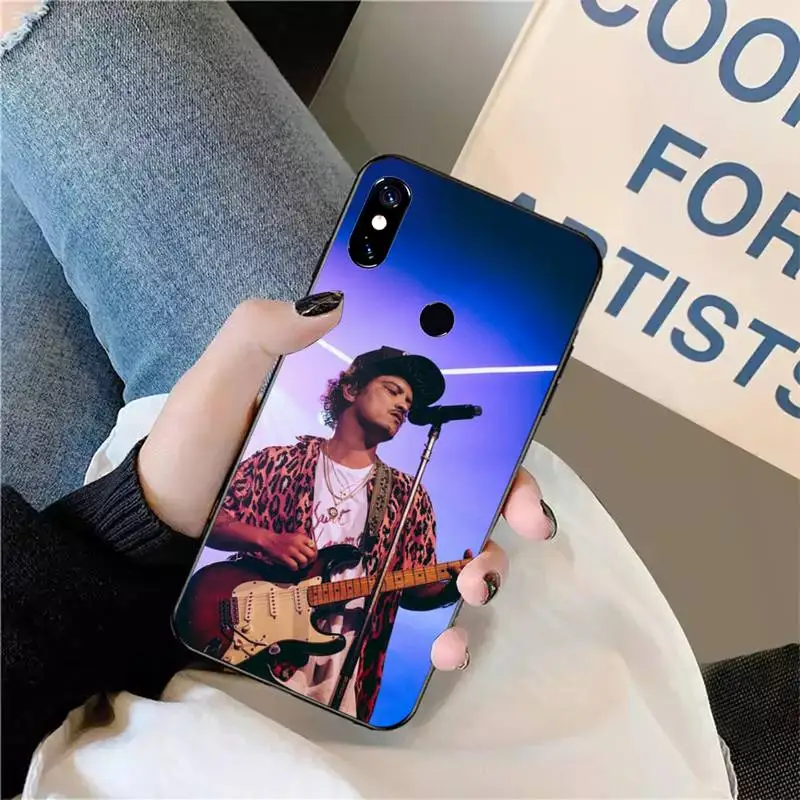 

Bruno Mars American male singer Phone Case For Xiaomi Redmi note 7 8 9 t max3 s 10 pro lite funda shell coque cover