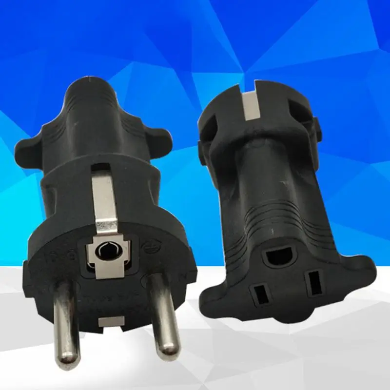 Германия Франция CEE7/7 адаптер для путешествий принимает NEMA 5-15R - ETL