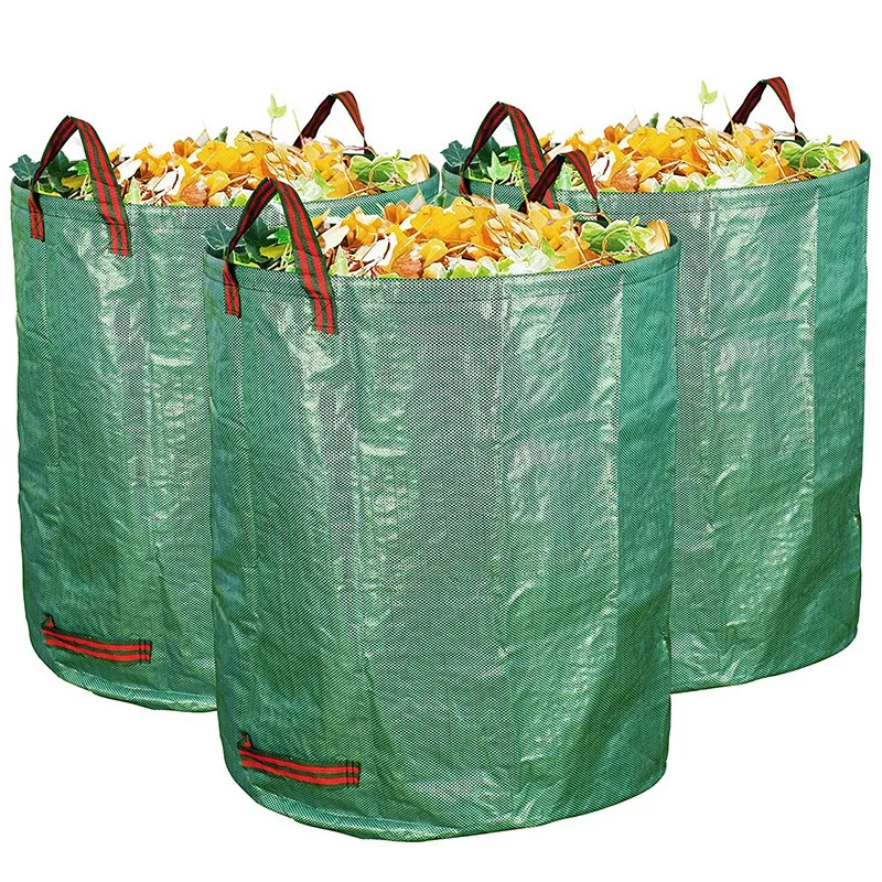 3-Pack 72 галлонов садовый мешок-многоразовые сверхмощные садовые мешки газон