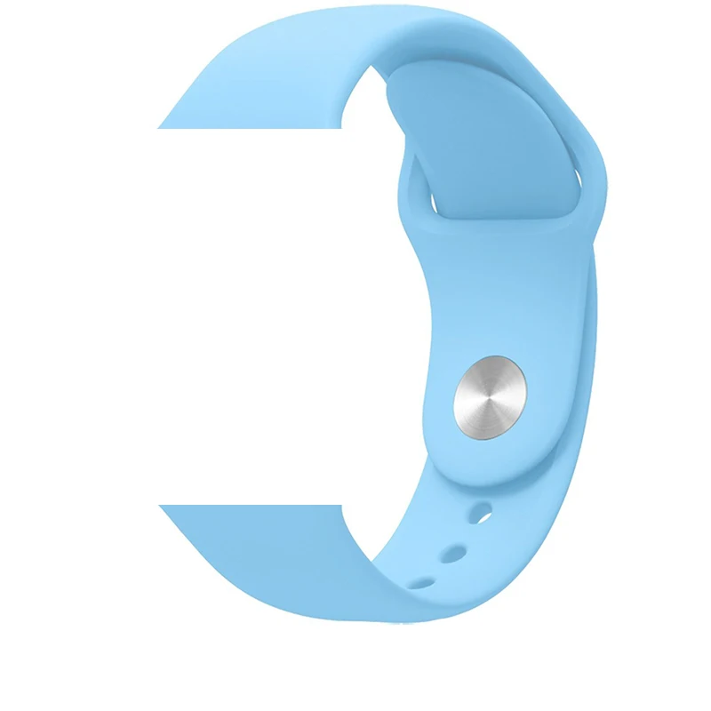 Lime green Ремешок для Apple Watch 5 4 3 2 1 силиконовый спортивный браслет для часов Apple Watch 44 мм 40 мм 42 мм 38 мм Ror IWatch band - Цвет ремешка: Lime green