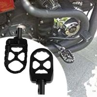 2pcs foot pedal replaceable easy installation aluminum alloy mx style motorcycle footpeg for davidson dyna sportster