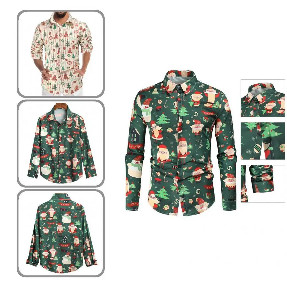 

Autumn Shirt Fabulous New Year Cute Casual Christmas Shirt for Parties Men Shirt Christmas Shirt
