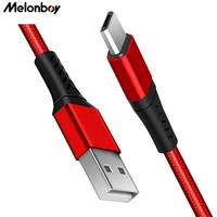 melonboy micro usb cable 3a nylon fast charging usb data cable for xiaomi samsung lg android mobile phone charging cable micro