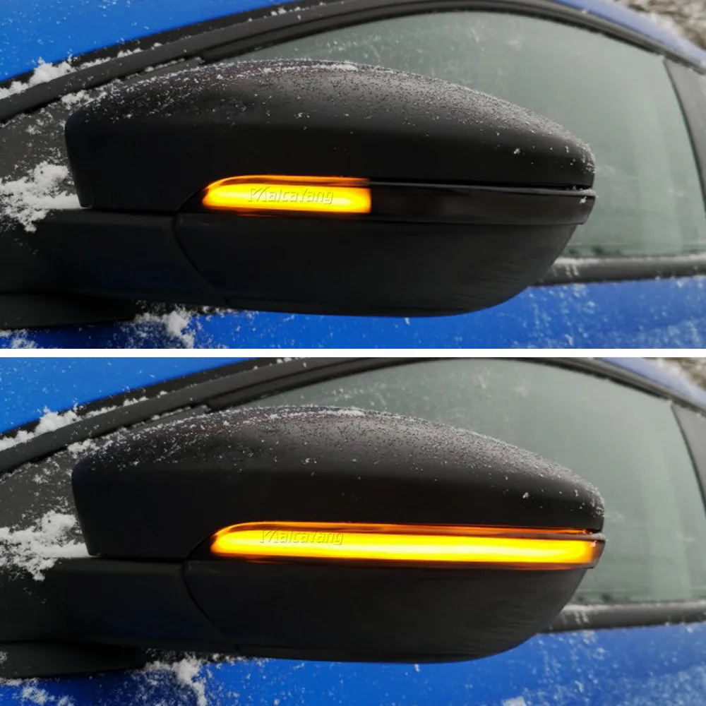

For VW Polo Mk5 6R 2009-2013 6C 2014-2017 LED Dynamic Turn Signal Blinker Sequential Side Rearview Mirror Indicator Light