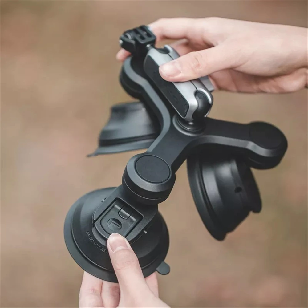 

PGYTECH Triple Cup Three-Arm Camera Suction Mount Car Holder Window Mount for Gopro Hero 9 Insta360 One X2 Pocket 2 Gimbal