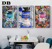 poster iron barrel graffiti pictures printed on canvas street art poster mural prints used for home living room decoration