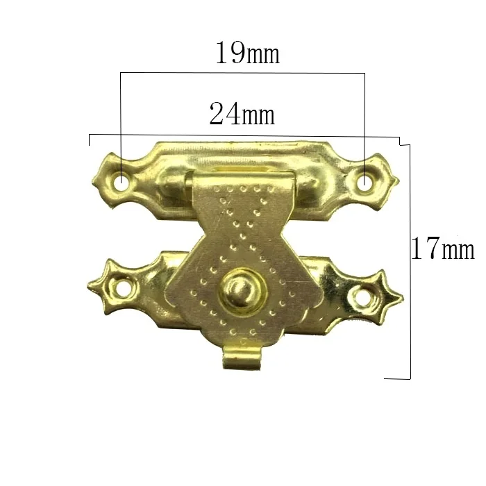 1000 шт золотой замок Agraffe Пряжка темная деревянная упаковочная коробка части