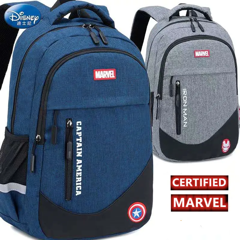 Disney School Bags For Boys Spider Man Primary Middle Student Shoulder Orthopedic Backpack Large Capacity Grade 2-6 Mochilars
