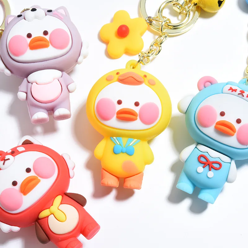 Корейская версия Dudu рот утенок кукла брелок мультфильм милый цвет краски