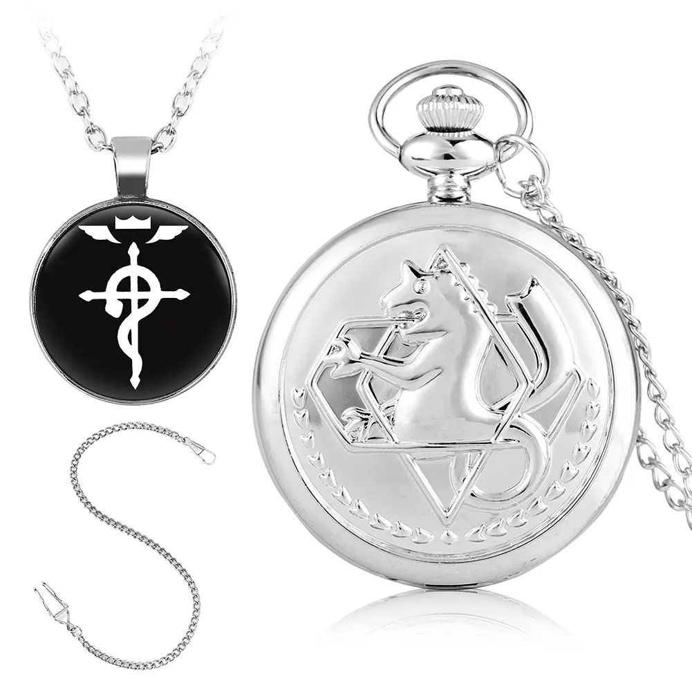 Quartz Pocket Watch Necklace Pendant Gift Exquisite Watch Gift Set for Friend Family High Grade Gifts Sets