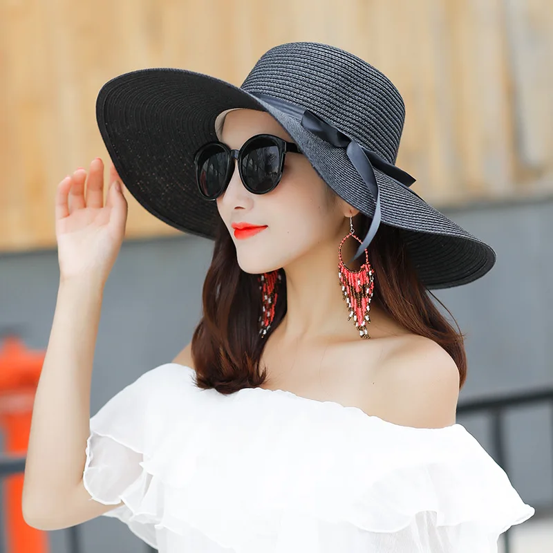 

Y208 Beach Sun Hat Straw Hat Female Summer Hat Sun Hat Foldable Large Coastal Sun Hat Hat Womens Hats Bonnets Wholesale