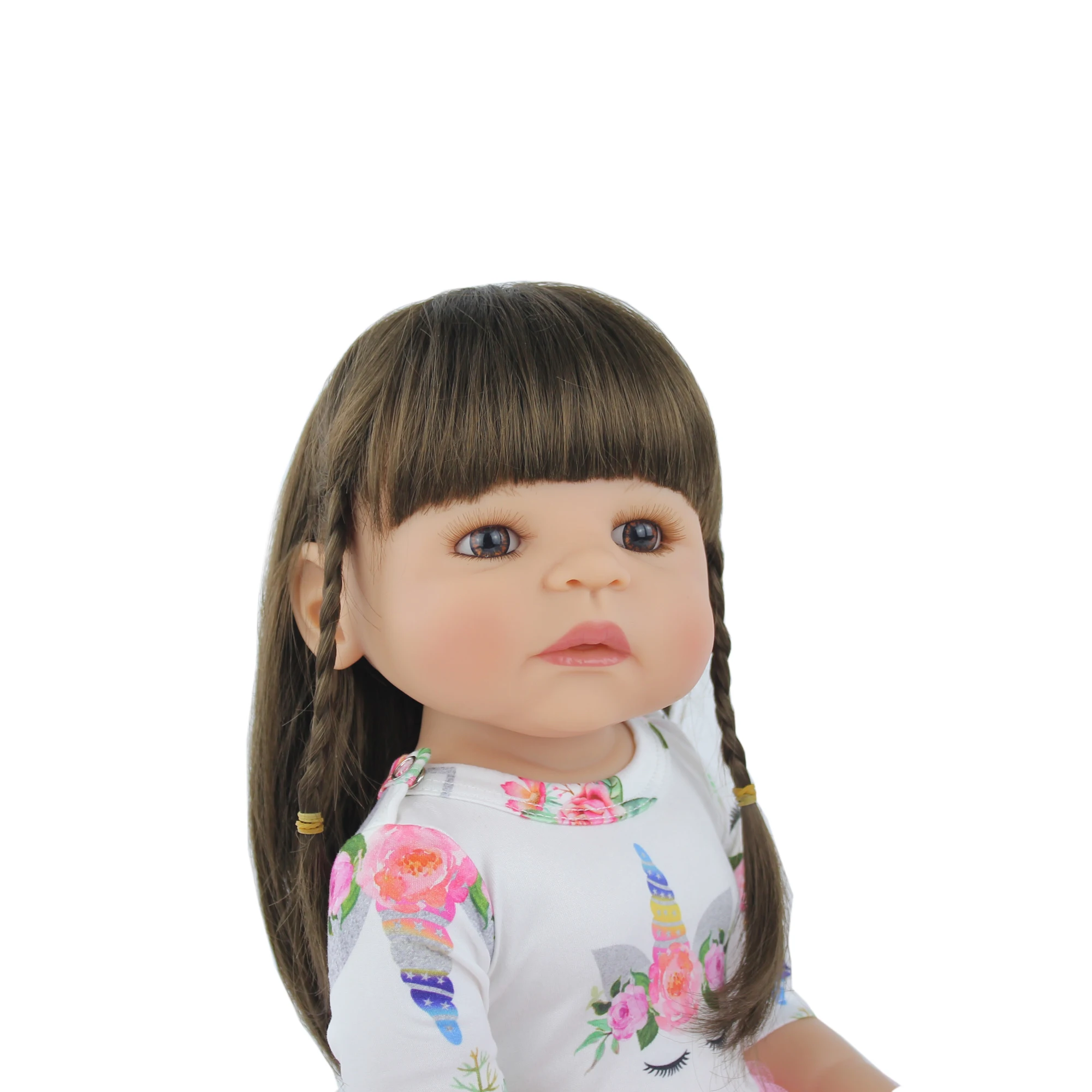 55 см полный Силиконовый Reborn Baby Doll игрушка для девочки новорожденная принцесса