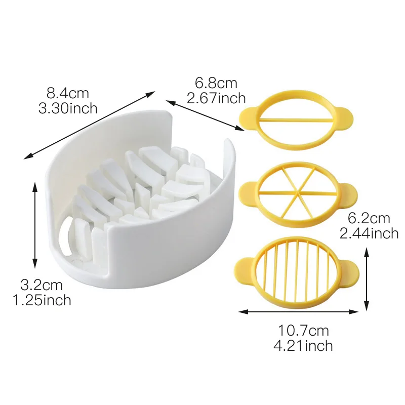 Пластиковый яйцо сплиттер Необычные слайсер многофункциональный домашний