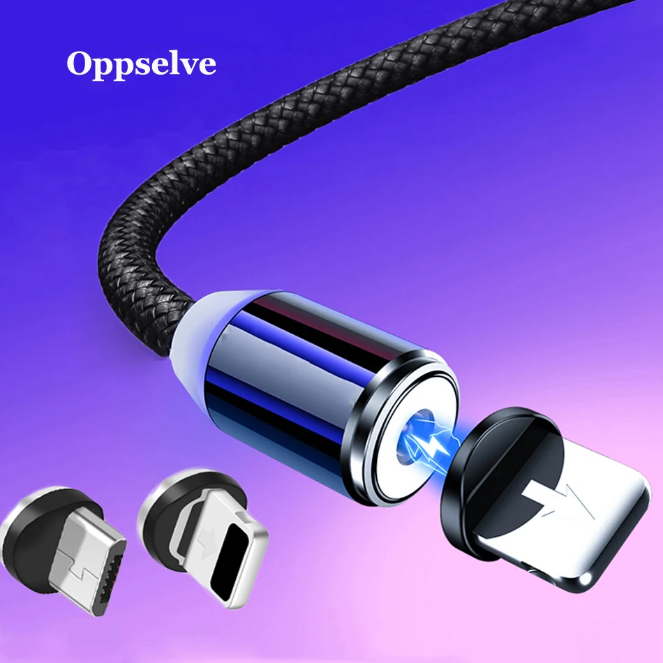 1 м 2 м Магнитный кабель Micro Usb type C Быстрая зарядка Microusb type-C Магнитный зарядный провод USB C для iPhone 11 X Xr Xs 7 usb кабель