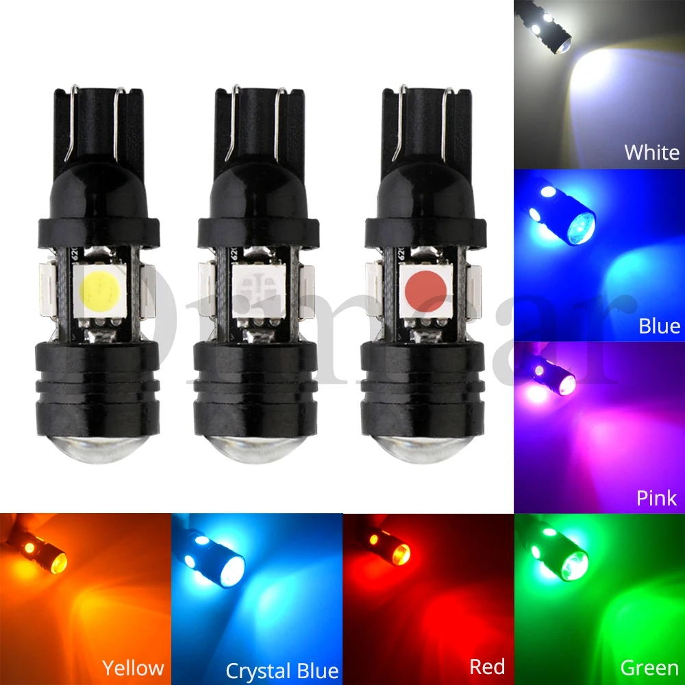 168 192 T10 W5W Автомобильная светодиодная лампа 4SMD 5050 3 Вт Сигнал поворота