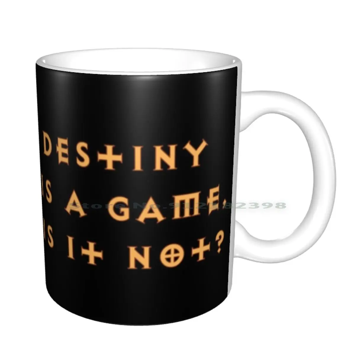 Керамические кружки Destiny Is A Game с цитатами кофейные чашки кружка для молока и чая 3
