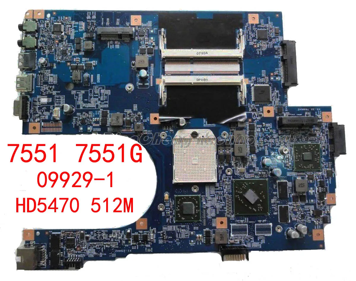 

Laptop Motherboard For ACER 7551 7551G JE70-DN MB 09929-1 48.4HP01.011 MBBKM01001 Mainboard HD5470 512M DDR3