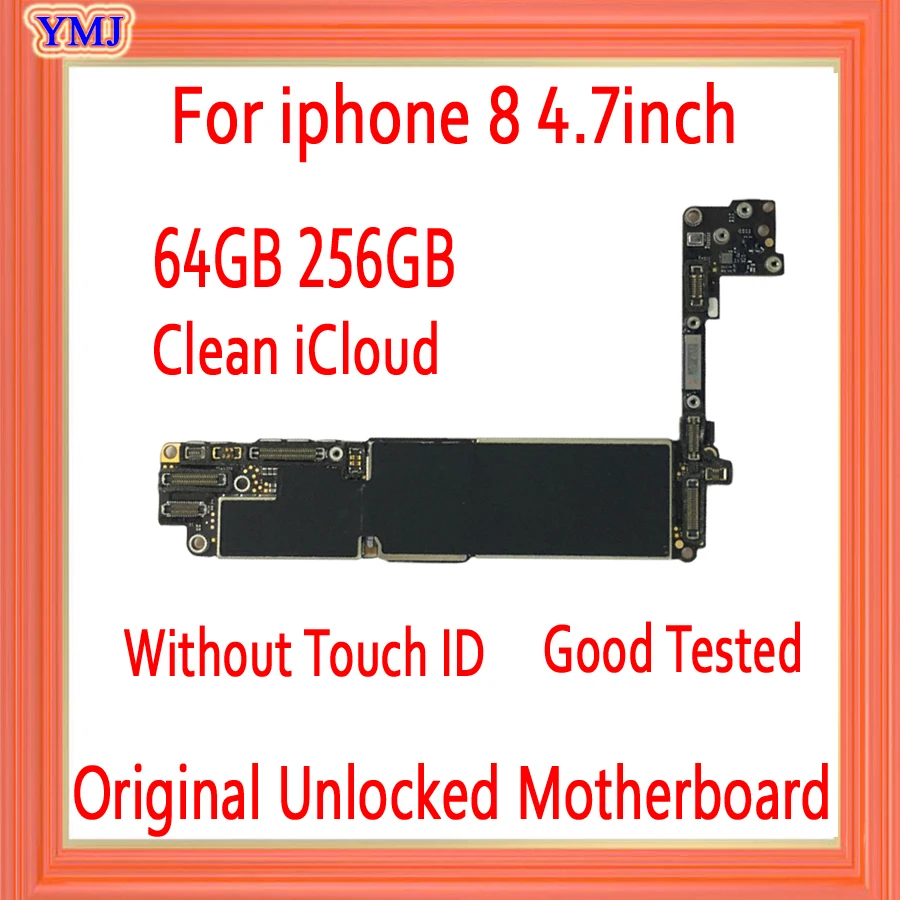 64GB 256GB No ID Account For iphone 8 8 Plus Motherboard Support 4G, With/No Touch ID,Full Chips 100% Test Logic board Good Work enlarge