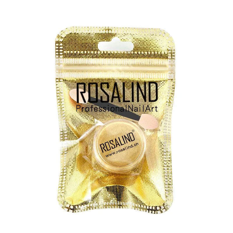 Блестящая голографическая пудра для ногтей лазер золотой серебряный блеск