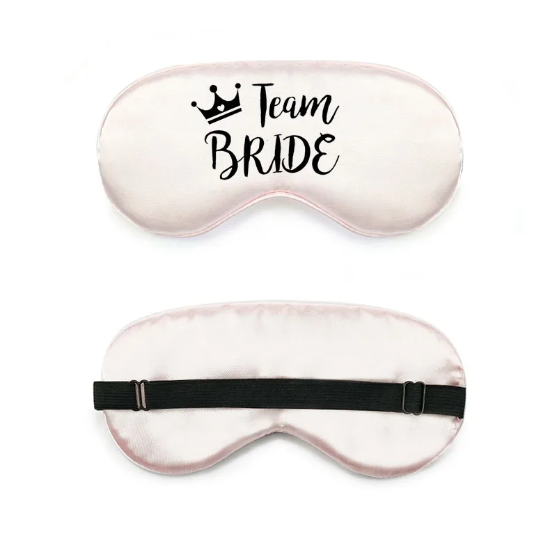 Gold Team Bride Sleep Mask Bridesmaid Gift Bachelorette To Be Decoration Party Wedding Bridal Shower | Дом и сад