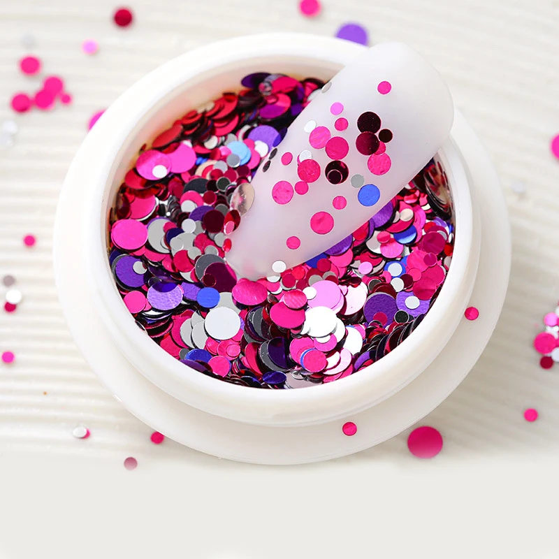 Голографические блестки Aurora для ногтей блестящие хлопья смешанные шестигранные