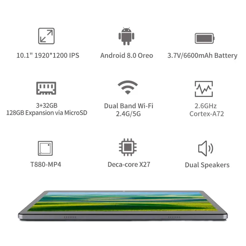ALLDOCUBE M5XS планшет с 10 1 дюймовым дисплеем ОЗУ 3 ГБ ПЗУ 32 Android 8 0|Планшеты| |