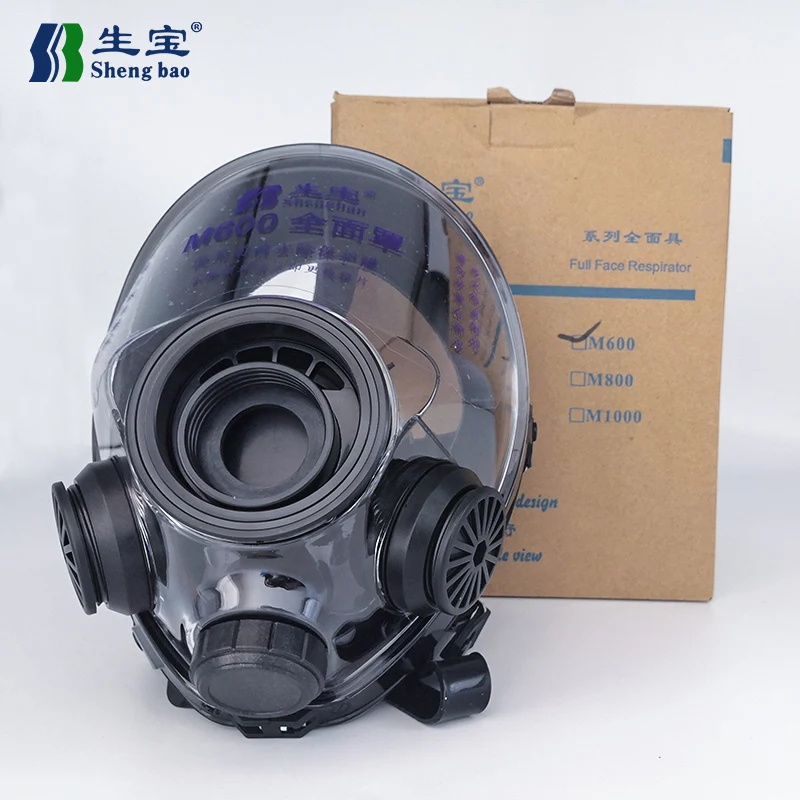 

Chemical Gas Mask Industrial Respirator Full Face Activated Carbon Painting Spraying Mask Gas Bottle Filter Replace Mask