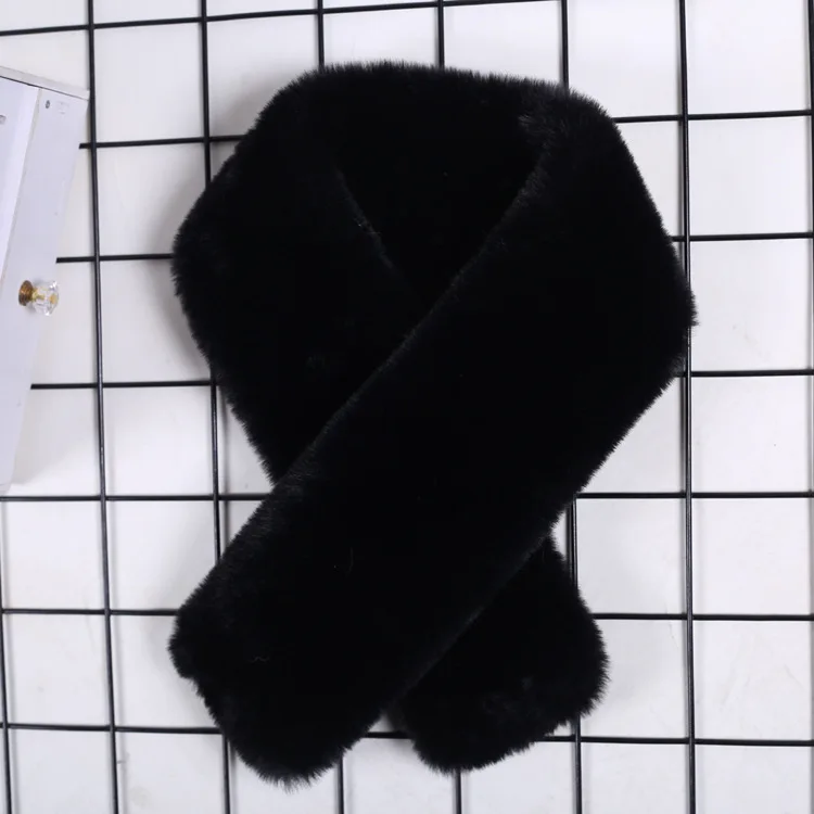

Women's solid thickening ladies warm cashmere alpaca wool scarf one
