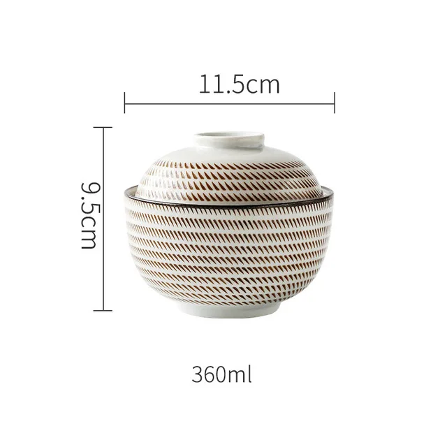 4.5 Inch Bowl Японская керамическая термостойкая Паровая чаша, Паровая яичная суповая чаша с крышкой, Бытовая Посуда - Цвет: 4.5 Inch Bowl