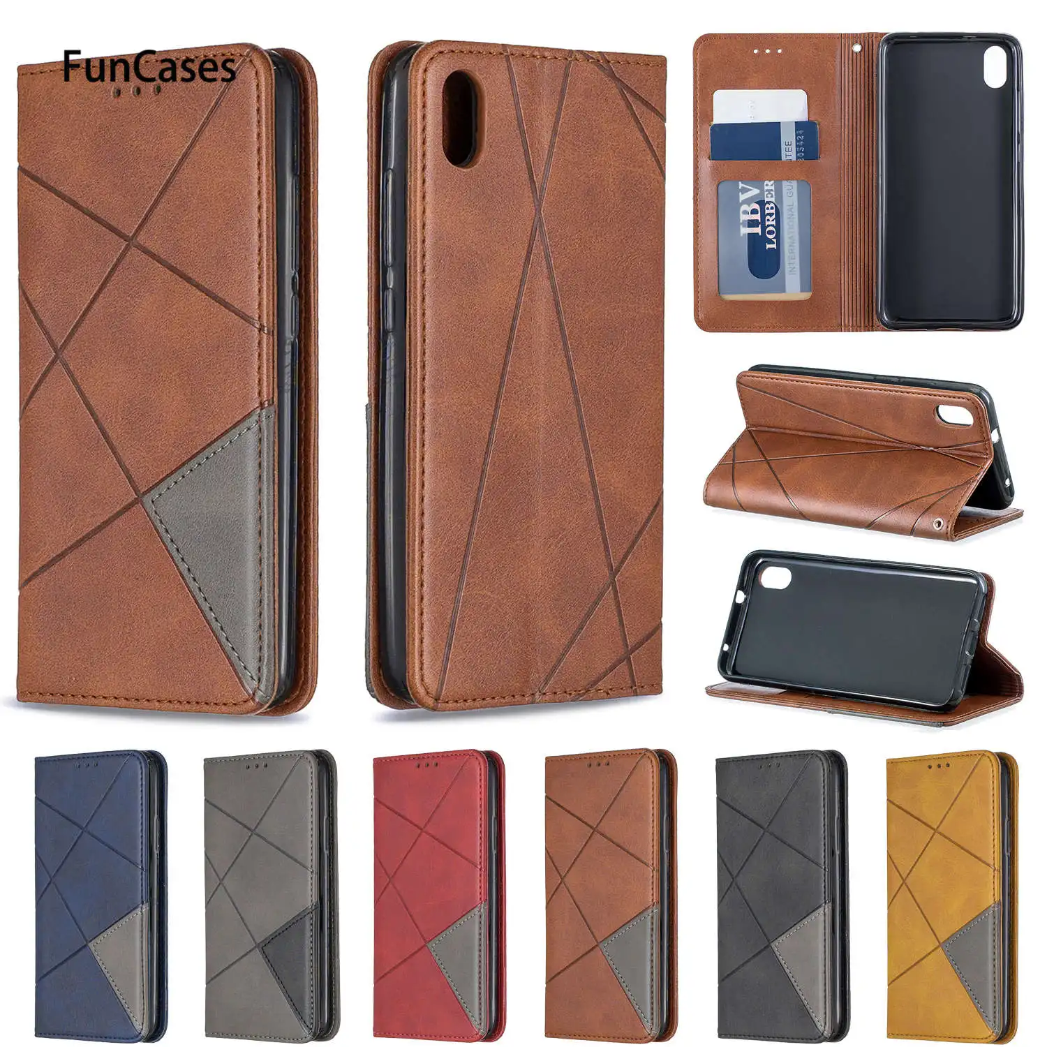 Мягкие чехлы из ТПУ Для Xiaomi funda Redmi 7A чехол книжка Caso искусственной кожи бумажник