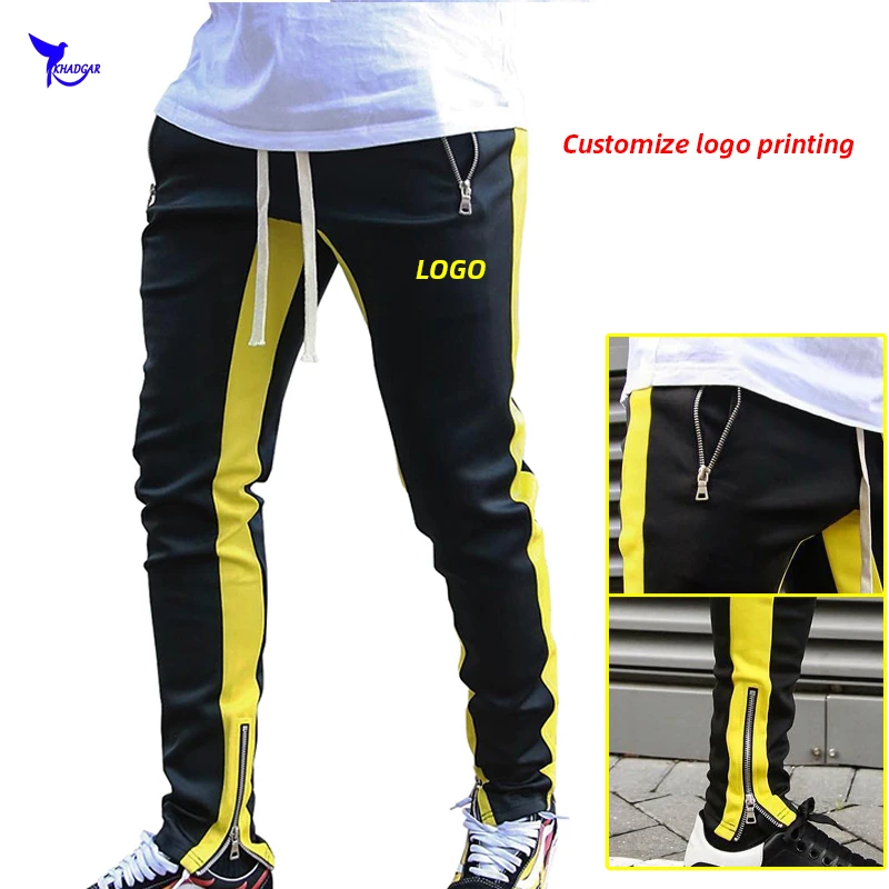 Быстросохнущие Мужские штаны для бега с карманами на молнии тренировок