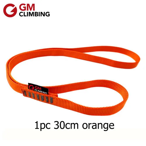 1pc- 30cm orange 30 см GM слинг для скалолазания 22kN серый нейлон скалолазание ремень с подшипником CE/UIAA Arborist качели Йога гамак - Цвет: 1pc- 30cm orange