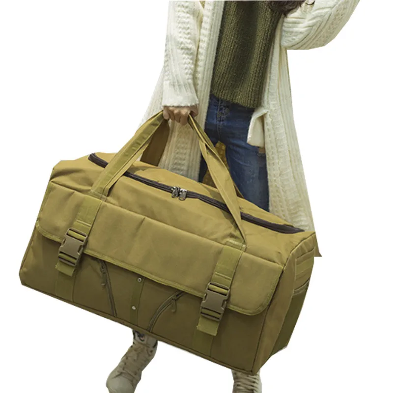 

Waterproof Hand Luggage Bag Men Women Large Capacity Portable Military Outdoor Weekend Duffle Canvas Travel Bag