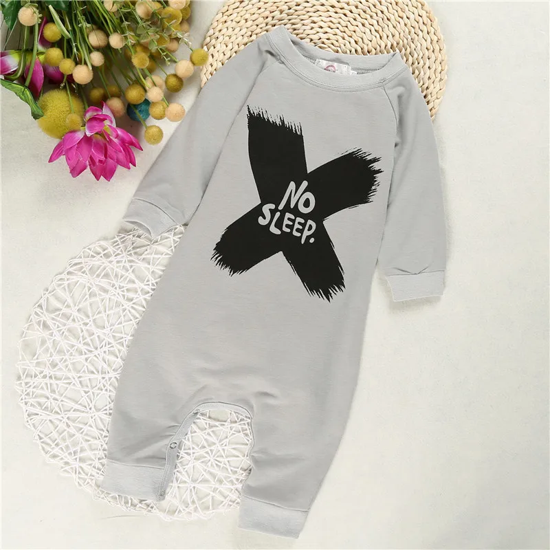 Детский хлопковый комбинезон детские комбинезоны с Луной для малышей 0-24 месяцев