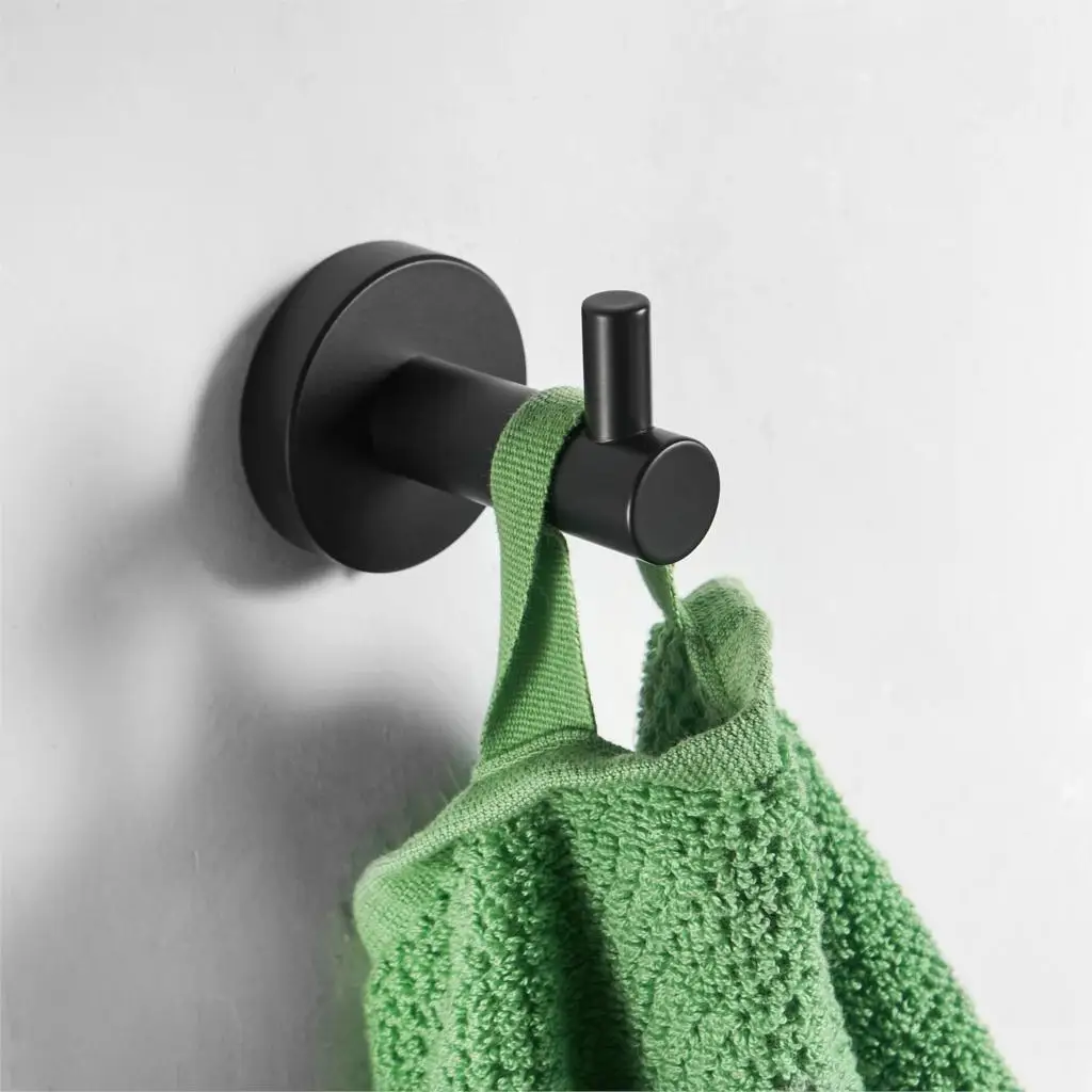 Крючки для халата настенный черный крючок ванной комнаты вешалка полотенец