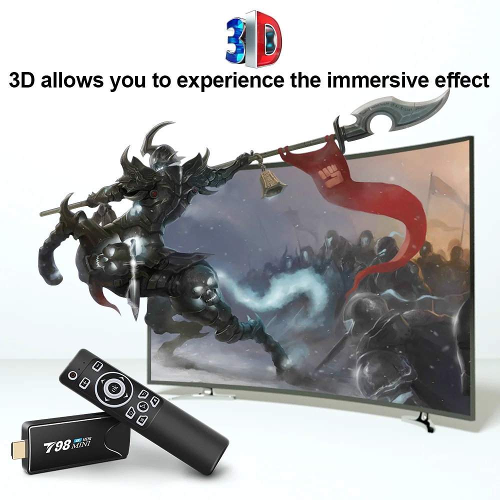 ТВ-приставка HONGTOP 4k RK3318 четырехъядерный android 10 2 ГБ 16 4 ГГц и 5G Wi-Fi play store HD T98mini |