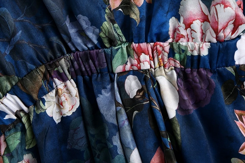 

Women Floral Dress Autumn 2020 New Fashion Long Sleeve Above Knee Feminino Vestidos