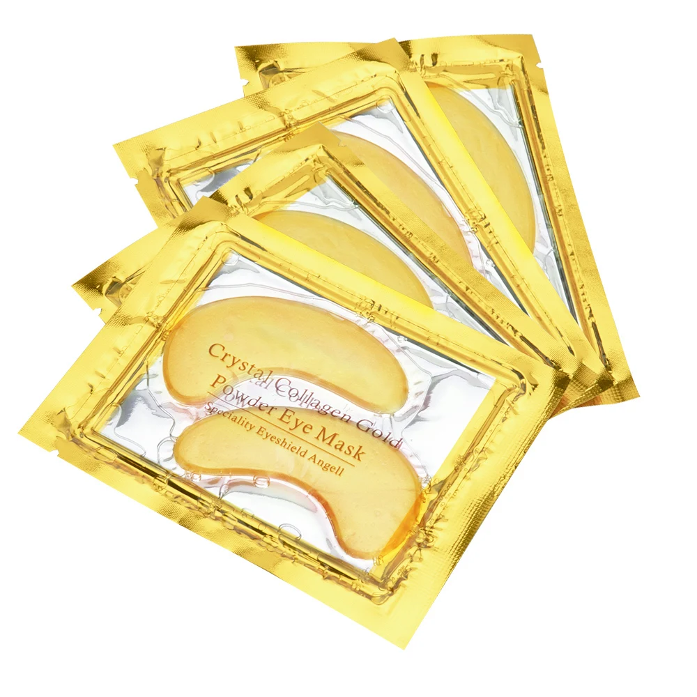 10 шт. = 5 пар 24 к Золотая кристальная коллагеновая маска для глаз против